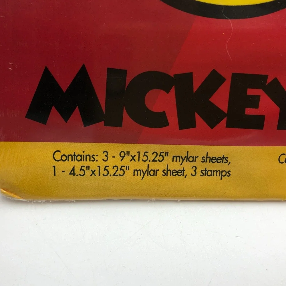 Mickey Mouse Stencil & Stamp Set Home Decoration Decor New! Sealed Gift Idea